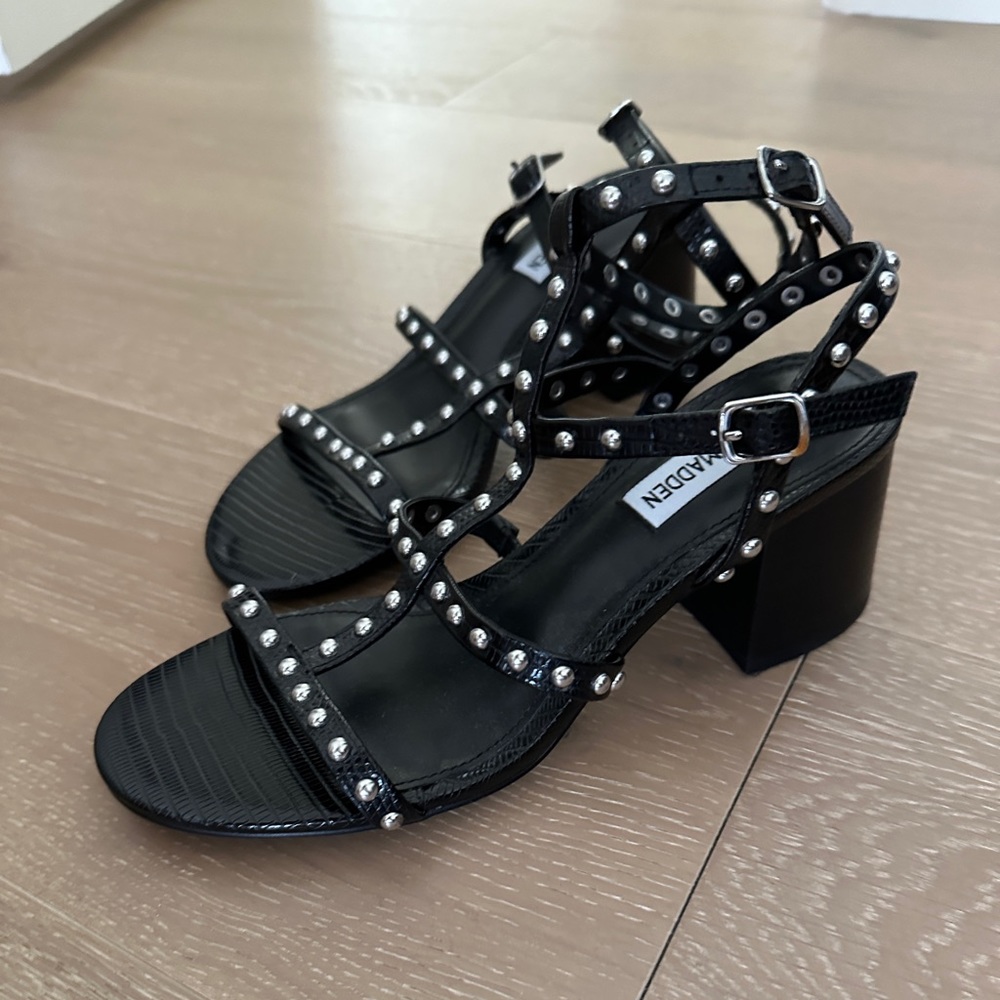 Steve Madden strappy studded heels